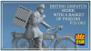 Copper State Models F32-063 British Dispatch Rider with a basket of pigeons (Motorcycle not included) 1/32